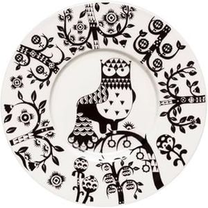 Iittala Schotel Taika uit vitroporselein, kleur: zwart en wit, afmetingen: 15x16x1,5 cm, 1070919