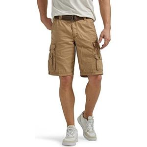 Lee Wyoming cargoshort, korte werkbroek met riem voor heren, Brons, 44