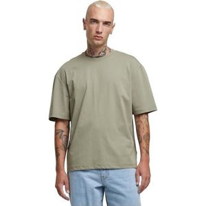 Build Your Brand Mannelijk T-shirt zonder kraag, groen, 3XL, Paleolive, 3XL