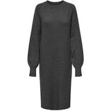 Jdy Rue Life L/S Maxi Dress KNT, dark grey melange, XL