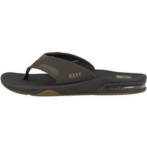 Reef Fanning Teenslippers voor heren, Bruin Bruin Gum, 43 EU