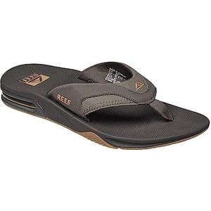 Reef Fanning Teenslippers voor heren, Bruin Bruin Gum, 43 EU