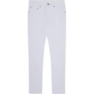 Hackett London Heren Melange klassieke geruite jeans, wit (wit), 31W/30L, Wit (wit), 31W / 30L