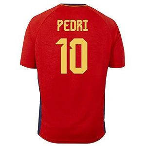 smartketing Mini-set voor kinderen, Spaans voetbalelftal Pedri 10, uniseks, rood, 4