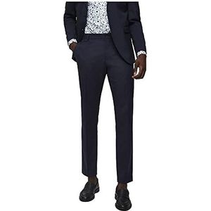 SELECTED HOMME Heren Slhslim-mylologan Navy Broek B Noos kostuumbroek, navy blazer, 40