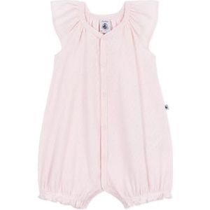Petit Bateau - Short Playsuit Fleur - Babypakje - 12 maanden