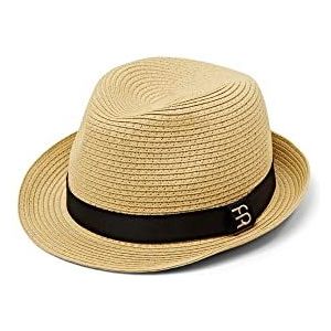 ESPRIT Accessoires heren 043EA2P303 Panama-hoed, 270/beige, normaal, 270/beige, L
