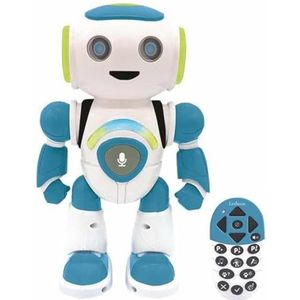 LEXIBOOK - Powerman Jr. Interactief smart robot speelgoed dat in de geest leest, speelgoed voor kinderen, dansen, muziek, dierenvraag, Stem afstandsbediening, programmeerbaar, ROB20ES