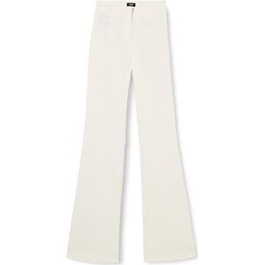 Pinko HULKA Linnen broek Stretch, Z07_Witte zijde, 32 NL