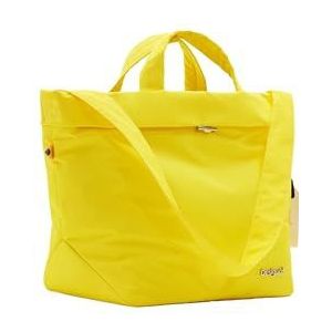 Desigual Women's PRIORI LITUANIA Accessoires Nylon Shopping Bag, Yellow, geel