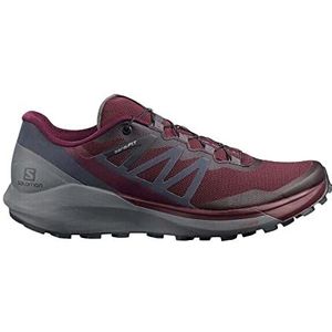 Salomon Sense Ride 4 Trailhardloopschoenen voor dames, Responsive ride, Foothold en bescherming en all-terrain grip, Wijnproeverij Rustige Schaduw Ebbenhout, 43 1/3 EU