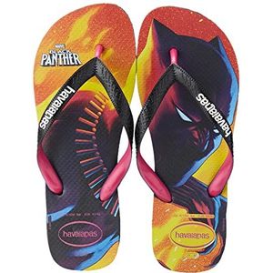 Havaianas Unisex Top Marvel Tongen, Zwart Elektrisch Roze, 35/36 EU