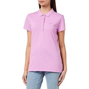 BOSS Dames C Epola poloshirt van biologisch katoen met logo, Open Pink696, L