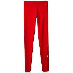 Tommy Hilfiger Essential HWK leggings voor meisjes, Deep Crimson, 74 cm