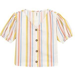 DeFacto Shirt met korte mouwen voor meisjes met korte mouwen voor meisjes, roze (salmon), 6-7 Jaar