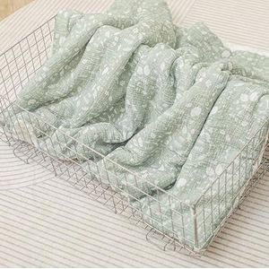 Blue La La Babydeken - 100% Biologisch Katoenen Pointelle Inbakerdeken voor Meisjes en Jongens - Zacht Gezellig Inbakeren Ontvangende Wieg Cadeaudeken voor Baby's Pasgeborenen en Babys (Balletroze