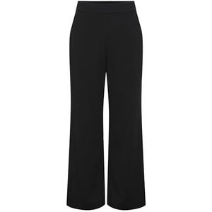 PIECES Pcnula Hw Wide Pants Noos damesbroek, zwart, (XL) W x 32L