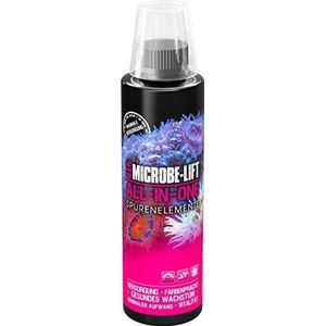 MICROBE-LIFT All-In-One - sporenelementen en vitaminen voor optimale koraalverzorging, zeer zuinig, 236 ml