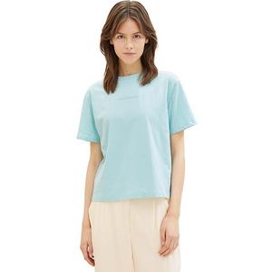 TOM TAILOR Denim T-shirt voor dames, 13117 - Pastel Turquoise, S