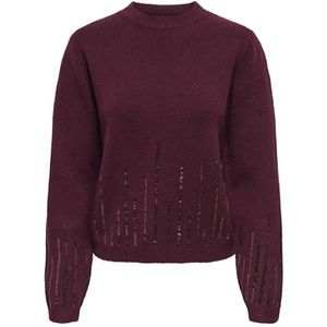 Jacqueline de Yong - Jdymadison Life On - Trui - Bordeauxrood - Dames