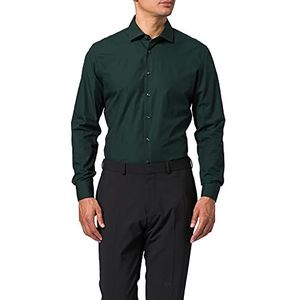 Seidensticker Poplin herenoverhemd met lange mouwen, slim fit