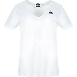 Le Coq Sportif ESS T-shirt SS Col V No 1W dames, New Optical White, XS