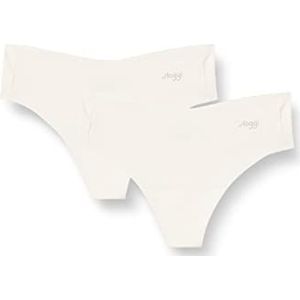 Sloggi - Dames Zero Microfibre 2.0 - String - Angora - Dubbelpak