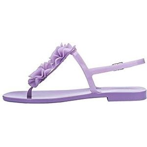 melissa Harmonic Squared Garden, platte sandalen voor dames, Lila, 39 EU