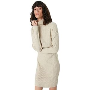 Trendyol Dames Mini Standaard Regular Knitwear Jurk, BRON, M