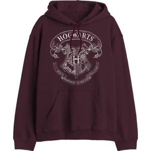 HARRY POTTER Sweatshirt met capuchon voor heren, Bordeaux, XXL