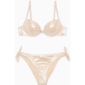 EMPORIO ARMANI Vrouw Eagle Stones Push Up Bikini Violet S, Bouganville, S