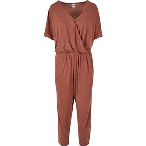 Urban Classics Ladies Modal Jumpsuit, dames overall, verkrijgbaar in vele verschillende kleuren, maten XS tot 5XL, terracotta, L