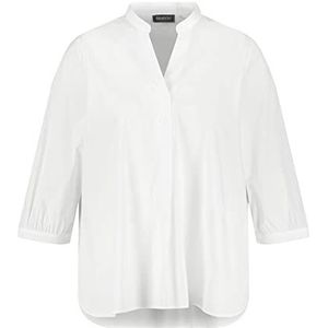 Samoon Dames 260018-21009 blouse, wit, 44, wit