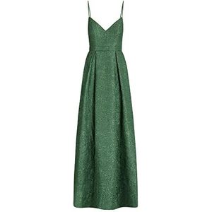 ApartFashion Dames APART lange jacquard jurk met ingeweven bloemenpatroon Special Occasion Dress, groen, regular