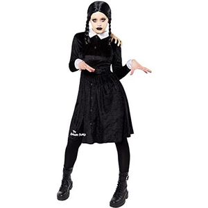 amscan 9917664 Dieren vrouwen officieel gelicentieerde Wednesday Addams Halloween kostuum, multi, maat: 36-42