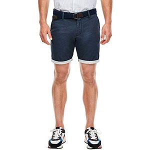 s.Oliver Heren Regular Fit: bermuda van linnen blend, 5882 Moon Rock, 34