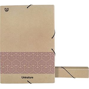 Unipapel Projectmap | 100% gerecycled karton en kraftpapier | afmetingen: 35 x 25 x 5 cm | Uninature Concept violet | gerecycled 100% krediet