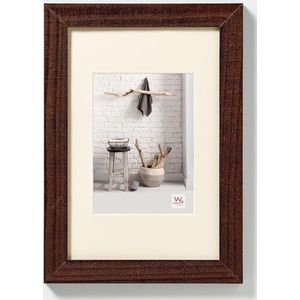 walther design fotolijst walnoot 20 x 30 cm met passe-partout, Home houten lijst HO030N