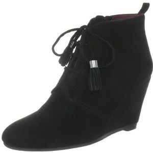 JETTE Simple Story Anklelace Wedge 63/22/06328 dames fashion halve laarzen & enkellaarzen, zwart zwart 900, 41 EU