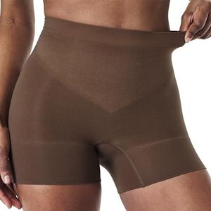 SPANX Dames korte dij shapewear, Kastanjebruin, L