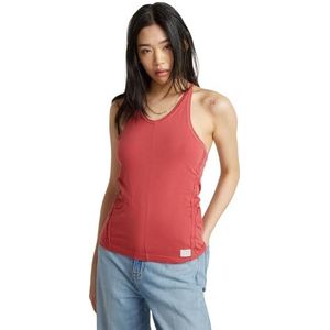 G-Star RAW Gathered Slim Tank Top Wmn, roze (Pink Ink D24652-4107-c618), M