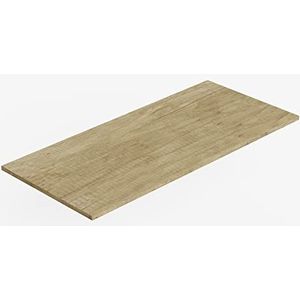 Baikal Werkblad van hout voor badkamer, van melamine, 16 mm, verschillende uitvoeringen en maten, combineerbaar met elk modulair meubelstuk, werkblad van hout, 1,6 cm, 100 cm