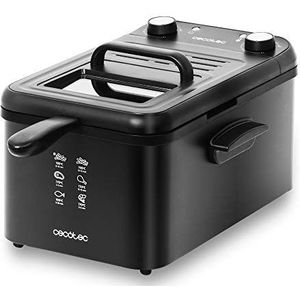 Cecotec Elektrische Chopper Titanglas 1000. Multifunctioneel (snoek, crush, spray, dobbelsteen), afneembare titanium coating messen, capaciteit 1l, resistent glas, 400 W