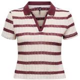 Only - ONLHALIA 15350290 - Shirt - Cloud Dancer/Ruby Wine