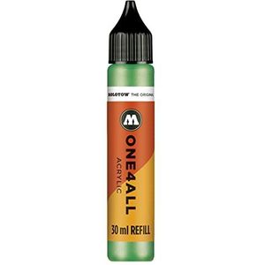 Molotow ONE4ALL Refill acryl, kleur 226 metallic groen 30 ml, navulinkt voor permanente markers