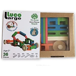 LUCO Grote doos, 36-delig, bouwstenen voor kinderen, vanaf 3 jaar, 2020 005
