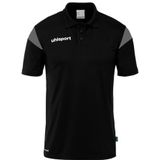 uhlsport Squad 27 Poloshirt voor heren, dames en kinderen, T-shirt met polokraag, zwart/antraciet, XXL