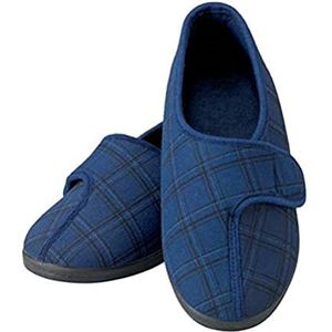 Homecraft Loop Check Slippers voor heren Laag-Top UK Size 8 Blauw