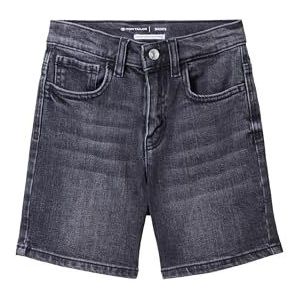 TOM TAILOR Bermuda jeansshort voor jongens, 10218 - Used Light Stone Grey Denim, 134 cm
