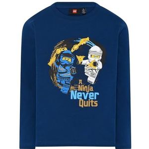 LWTAYLOR 714 - T-shirt L/S, Dark Blue, 152 cm